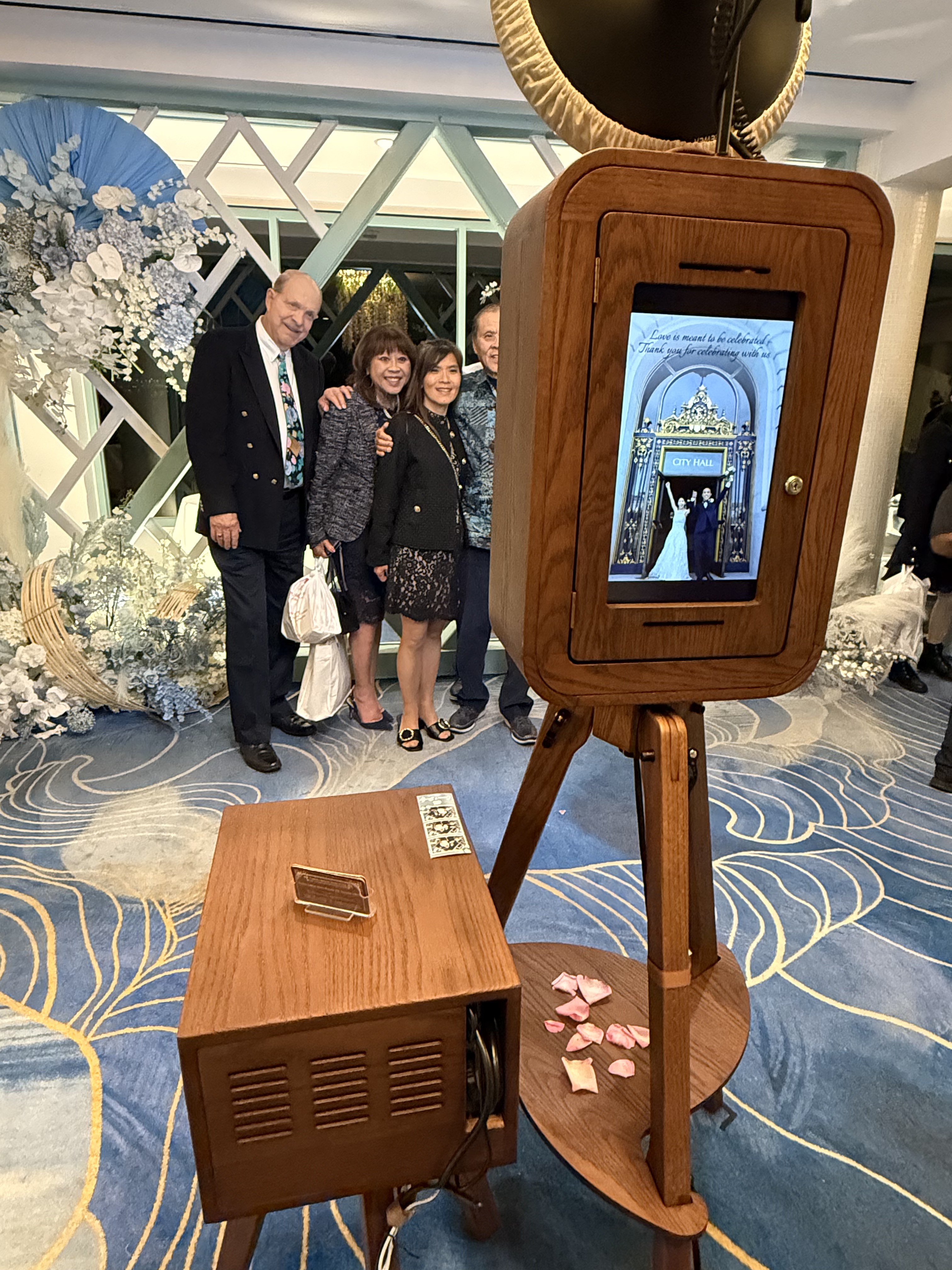 Vintage photo booth ready for guests